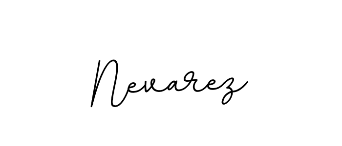 How to make Nevarez name signature. Use BallpointsItalic-DORy9 style for creating short signs online. This is the latest handwritten sign. Nevarez signature style 11 images and pictures png