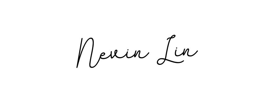 Use a signature maker to create a handwritten signature online. With this signature software, you can design (BallpointsItalic-DORy9) your own signature for name Nevin Lin. Nevin Lin signature style 11 images and pictures png