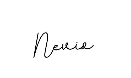 Make a beautiful signature design for name Nevio. With this signature (BallpointsItalic-DORy9) style, you can create a handwritten signature for free. Nevio signature style 11 images and pictures png