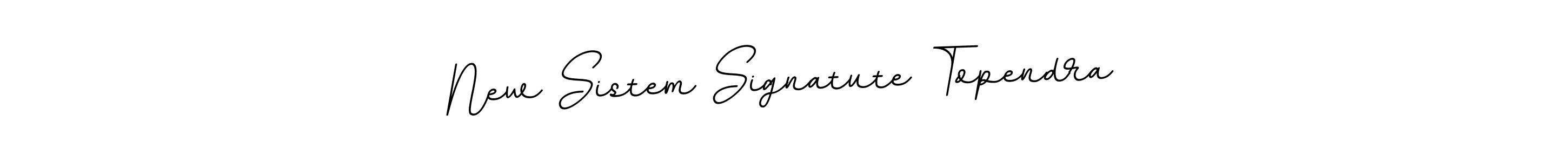 Create a beautiful signature design for name New Sistem Signatute Topendra. With this signature (BallpointsItalic-DORy9) fonts, you can make a handwritten signature for free. New Sistem Signatute Topendra signature style 11 images and pictures png