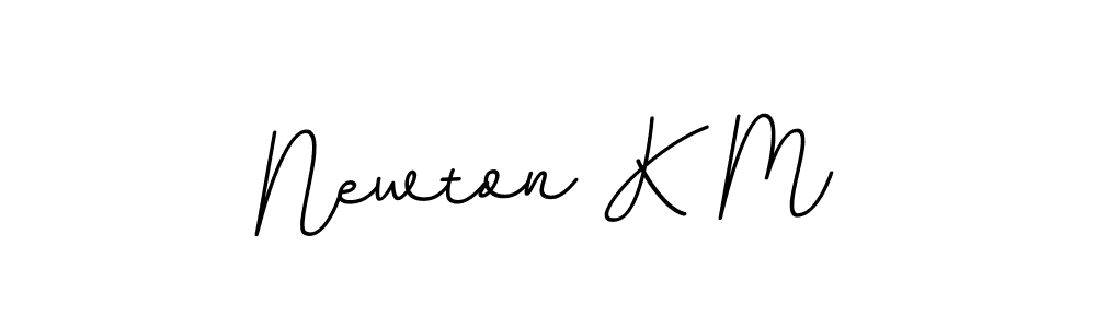 Also You can easily find your signature by using the search form. We will create Newton K M name handwritten signature images for you free of cost using BallpointsItalic-DORy9 sign style. Newton K M signature style 11 images and pictures png