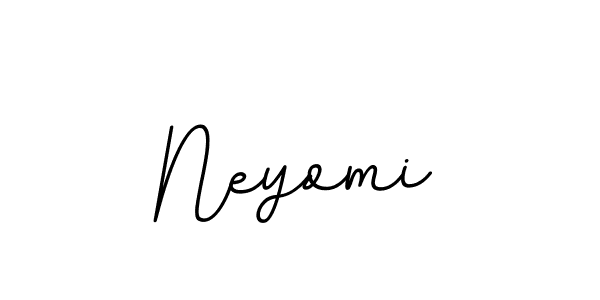 How to make Neyomi name signature. Use BallpointsItalic-DORy9 style for creating short signs online. This is the latest handwritten sign. Neyomi signature style 11 images and pictures png