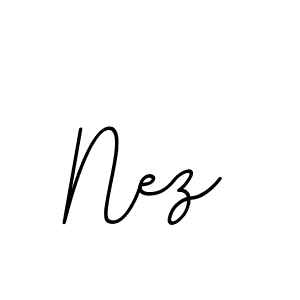 The best way (BallpointsItalic-DORy9) to make a short signature is to pick only two or three words in your name. The name Nez include a total of six letters. For converting this name. Nez signature style 11 images and pictures png