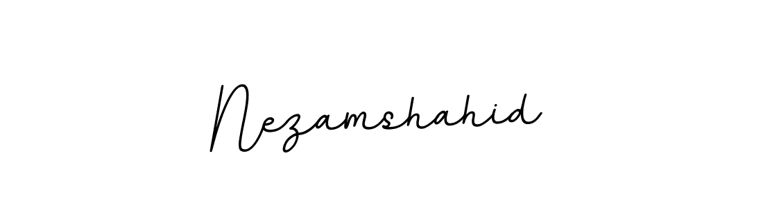 Create a beautiful signature design for name Nezamshahid. With this signature (BallpointsItalic-DORy9) fonts, you can make a handwritten signature for free. Nezamshahid signature style 11 images and pictures png