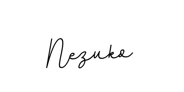 How to make Nezuko signature? BallpointsItalic-DORy9 is a professional autograph style. Create handwritten signature for Nezuko name. Nezuko signature style 11 images and pictures png