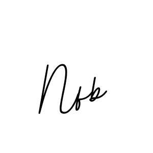 The best way (BallpointsItalic-DORy9) to make a short signature is to pick only two or three words in your name. The name Nfb include a total of six letters. For converting this name. Nfb signature style 11 images and pictures png