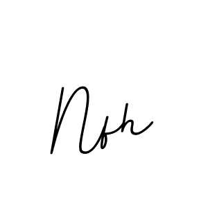 You should practise on your own different ways (BallpointsItalic-DORy9) to write your name (Nfh) in signature. don't let someone else do it for you. Nfh signature style 11 images and pictures png