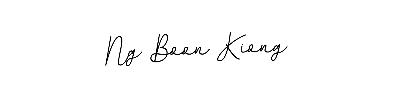 How to make Ng Boon Kiong name signature. Use BallpointsItalic-DORy9 style for creating short signs online. This is the latest handwritten sign. Ng Boon Kiong signature style 11 images and pictures png