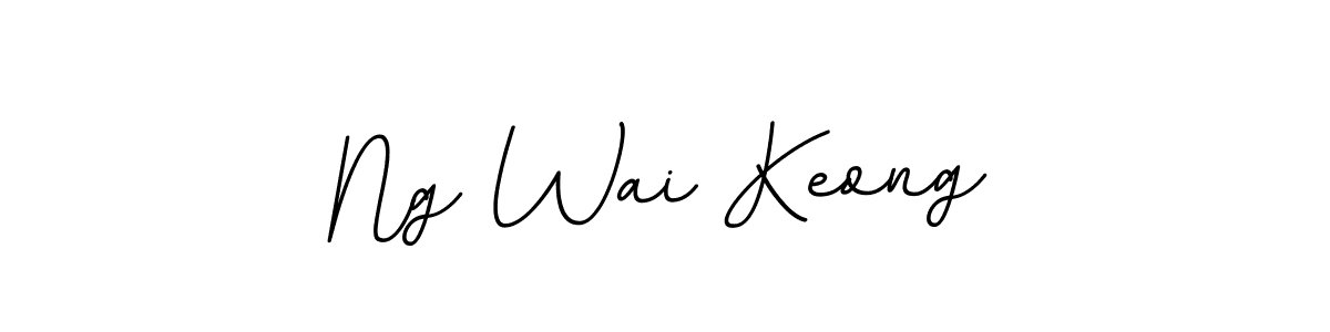 Use a signature maker to create a handwritten signature online. With this signature software, you can design (BallpointsItalic-DORy9) your own signature for name Ng Wai Keong. Ng Wai Keong signature style 11 images and pictures png