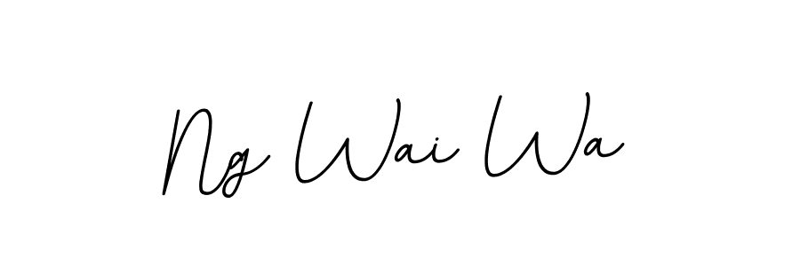 It looks lik you need a new signature style for name Ng Wai Wa. Design unique handwritten (BallpointsItalic-DORy9) signature with our free signature maker in just a few clicks. Ng Wai Wa signature style 11 images and pictures png
