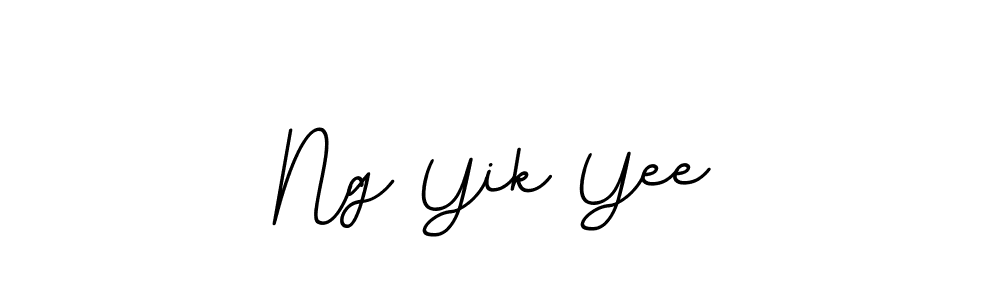 Design your own signature with our free online signature maker. With this signature software, you can create a handwritten (BallpointsItalic-DORy9) signature for name Ng Yik Yee. Ng Yik Yee signature style 11 images and pictures png