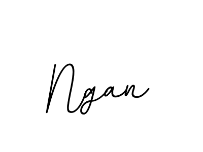 Design your own signature with our free online signature maker. With this signature software, you can create a handwritten (BallpointsItalic-DORy9) signature for name Ngan. Ngan signature style 11 images and pictures png