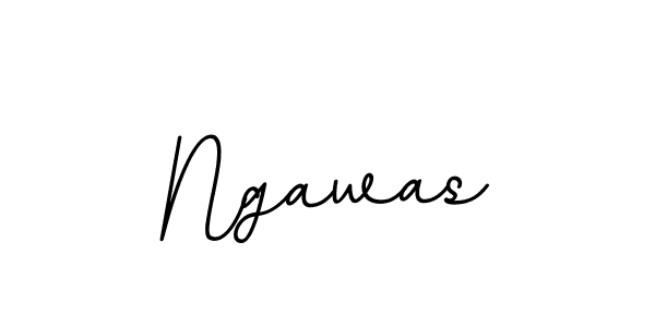 How to make Ngawas name signature. Use BallpointsItalic-DORy9 style for creating short signs online. This is the latest handwritten sign. Ngawas signature style 11 images and pictures png