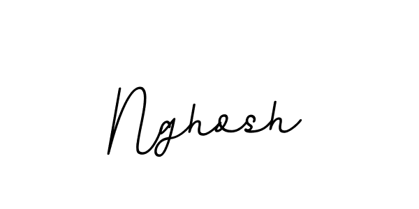 Use a signature maker to create a handwritten signature online. With this signature software, you can design (BallpointsItalic-DORy9) your own signature for name Nghosh. Nghosh signature style 11 images and pictures png