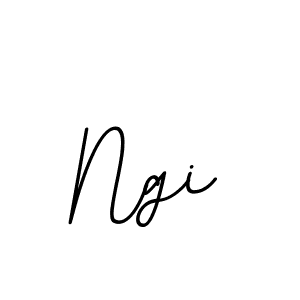 How to make Ngi name signature. Use BallpointsItalic-DORy9 style for creating short signs online. This is the latest handwritten sign. Ngi signature style 11 images and pictures png