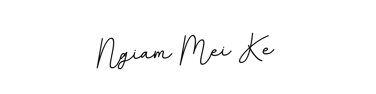 Also we have Ngiam Mei Ke name is the best signature style. Create professional handwritten signature collection using BallpointsItalic-DORy9 autograph style. Ngiam Mei Ke signature style 11 images and pictures png