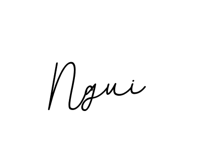Create a beautiful signature design for name Ngui. With this signature (BallpointsItalic-DORy9) fonts, you can make a handwritten signature for free. Ngui signature style 11 images and pictures png