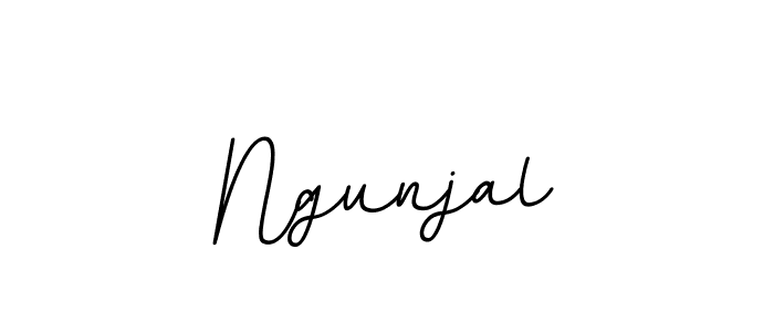 Use a signature maker to create a handwritten signature online. With this signature software, you can design (BallpointsItalic-DORy9) your own signature for name Ngunjal. Ngunjal signature style 11 images and pictures png