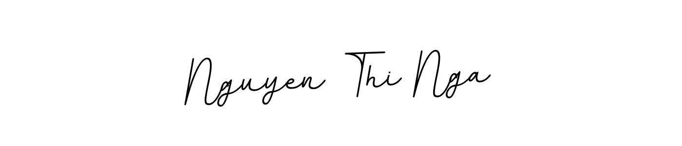 Design your own signature with our free online signature maker. With this signature software, you can create a handwritten (BallpointsItalic-DORy9) signature for name Nguyen Thi Nga. Nguyen Thi Nga signature style 11 images and pictures png