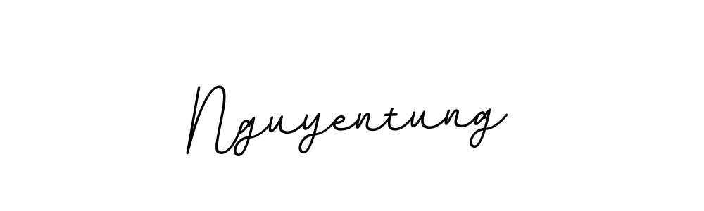 Design your own signature with our free online signature maker. With this signature software, you can create a handwritten (BallpointsItalic-DORy9) signature for name Nguyentung. Nguyentung signature style 11 images and pictures png