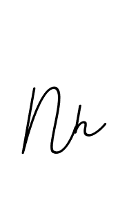 Design your own signature with our free online signature maker. With this signature software, you can create a handwritten (BallpointsItalic-DORy9) signature for name Nh. Nh signature style 11 images and pictures png