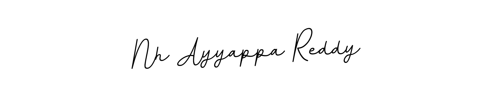 The best way (BallpointsItalic-DORy9) to make a short signature is to pick only two or three words in your name. The name Nh Ayyappa Reddy include a total of six letters. For converting this name. Nh Ayyappa Reddy signature style 11 images and pictures png