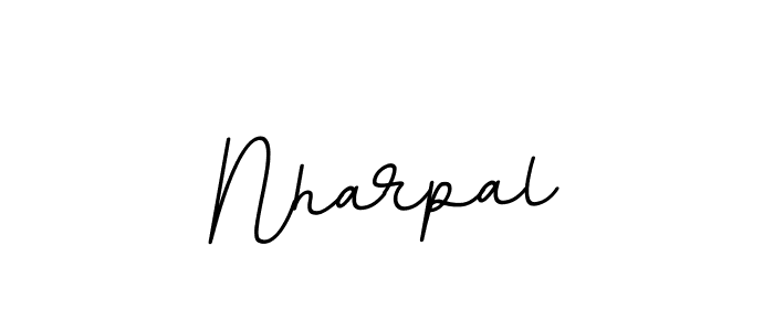 Also we have Nharpal name is the best signature style. Create professional handwritten signature collection using BallpointsItalic-DORy9 autograph style. Nharpal signature style 11 images and pictures png