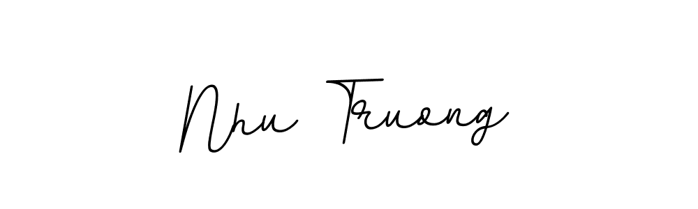 Create a beautiful signature design for name Nhu Truong. With this signature (BallpointsItalic-DORy9) fonts, you can make a handwritten signature for free. Nhu Truong signature style 11 images and pictures png