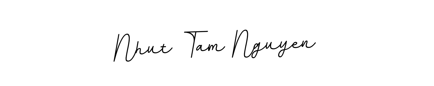 You should practise on your own different ways (BallpointsItalic-DORy9) to write your name (Nhut Tam Nguyen) in signature. don't let someone else do it for you. Nhut Tam Nguyen signature style 11 images and pictures png
