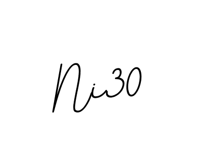 BallpointsItalic-DORy9 is a professional signature style that is perfect for those who want to add a touch of class to their signature. It is also a great choice for those who want to make their signature more unique. Get Ni30 name to fancy signature for free. Ni30 signature style 11 images and pictures png