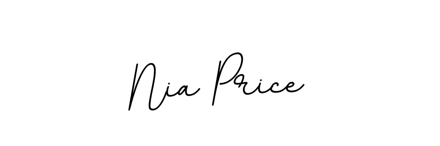How to make Nia Price name signature. Use BallpointsItalic-DORy9 style for creating short signs online. This is the latest handwritten sign. Nia Price signature style 11 images and pictures png