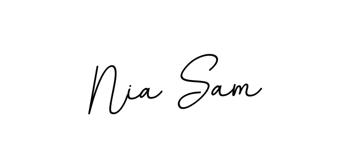 Also You can easily find your signature by using the search form. We will create Nia Sam name handwritten signature images for you free of cost using BallpointsItalic-DORy9 sign style. Nia Sam signature style 11 images and pictures png