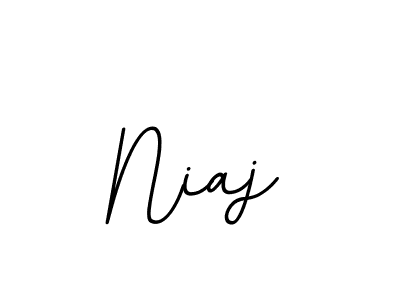 You should practise on your own different ways (BallpointsItalic-DORy9) to write your name (Niaj) in signature. don't let someone else do it for you. Niaj signature style 11 images and pictures png
