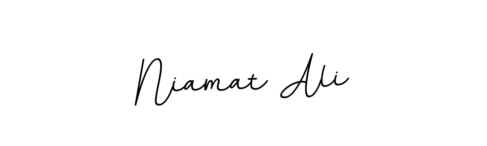 The best way (BallpointsItalic-DORy9) to make a short signature is to pick only two or three words in your name. The name Niamat Ali include a total of six letters. For converting this name. Niamat Ali signature style 11 images and pictures png