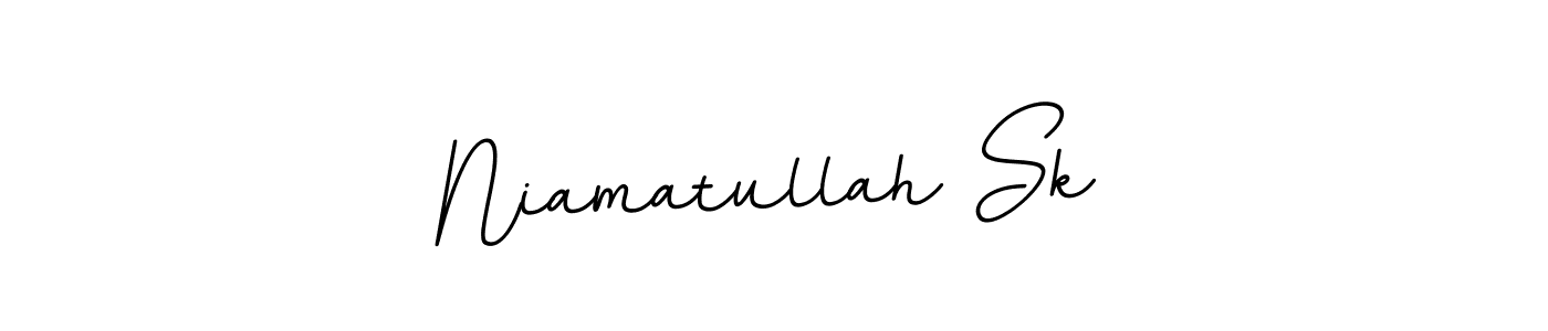 Niamatullah Sk stylish signature style. Best Handwritten Sign (BallpointsItalic-DORy9) for my name. Handwritten Signature Collection Ideas for my name Niamatullah Sk. Niamatullah Sk signature style 11 images and pictures png