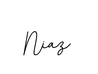 Make a beautiful signature design for name Niaz. With this signature (BallpointsItalic-DORy9) style, you can create a handwritten signature for free. Niaz signature style 11 images and pictures png