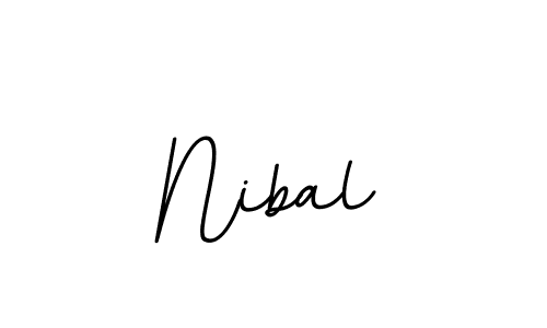 Use a signature maker to create a handwritten signature online. With this signature software, you can design (BallpointsItalic-DORy9) your own signature for name Nibal. Nibal signature style 11 images and pictures png