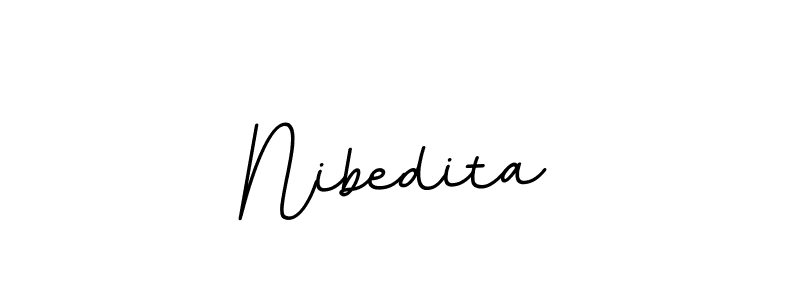 Create a beautiful signature design for name Nibedita. With this signature (BallpointsItalic-DORy9) fonts, you can make a handwritten signature for free. Nibedita signature style 11 images and pictures png