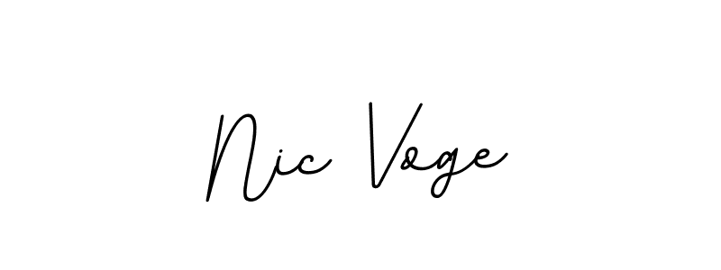 Design your own signature with our free online signature maker. With this signature software, you can create a handwritten (BallpointsItalic-DORy9) signature for name Nic Voge. Nic Voge signature style 11 images and pictures png
