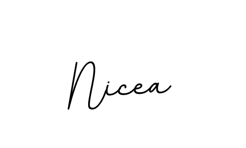 Create a beautiful signature design for name Nicea. With this signature (BallpointsItalic-DORy9) fonts, you can make a handwritten signature for free. Nicea signature style 11 images and pictures png