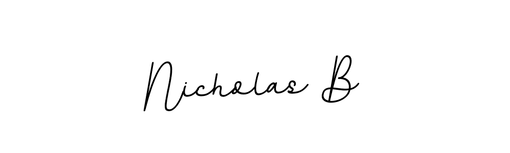 Make a beautiful signature design for name Nicholas B. Use this online signature maker to create a handwritten signature for free. Nicholas B signature style 11 images and pictures png