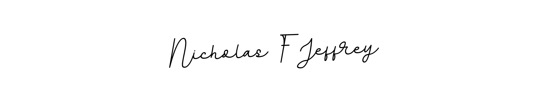 Make a beautiful signature design for name Nicholas F Jeffrey. Use this online signature maker to create a handwritten signature for free. Nicholas F Jeffrey signature style 11 images and pictures png