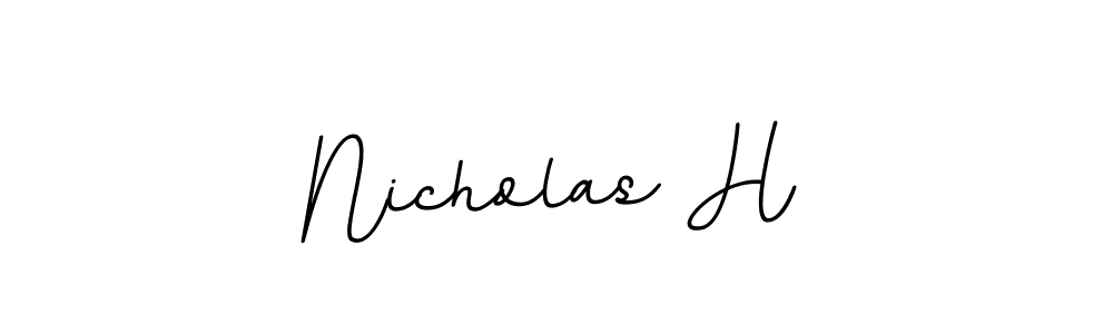 Make a beautiful signature design for name Nicholas H. Use this online signature maker to create a handwritten signature for free. Nicholas H signature style 11 images and pictures png