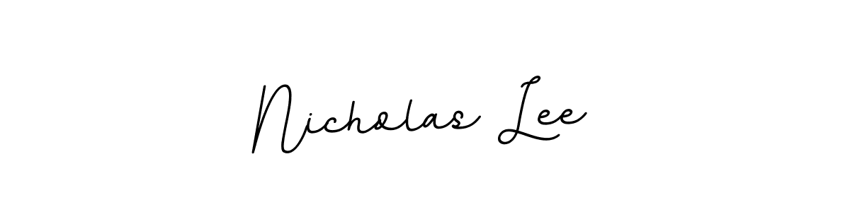 if you are searching for the best signature style for your name Nicholas Lee. so please give up your signature search. here we have designed multiple signature styles  using BallpointsItalic-DORy9. Nicholas Lee signature style 11 images and pictures png
