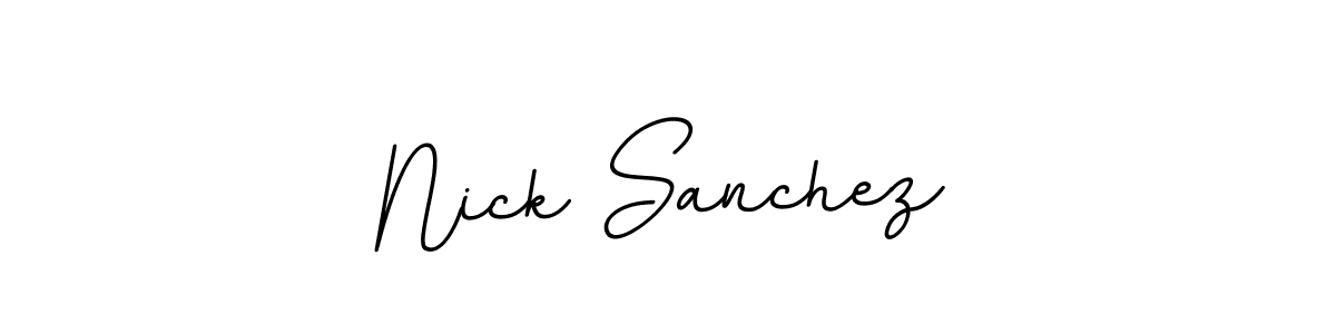 Nick Sanchez stylish signature style. Best Handwritten Sign (BallpointsItalic-DORy9) for my name. Handwritten Signature Collection Ideas for my name Nick Sanchez. Nick Sanchez signature style 11 images and pictures png