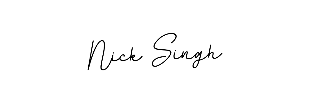 It looks lik you need a new signature style for name Nick Singh. Design unique handwritten (BallpointsItalic-DORy9) signature with our free signature maker in just a few clicks. Nick Singh signature style 11 images and pictures png