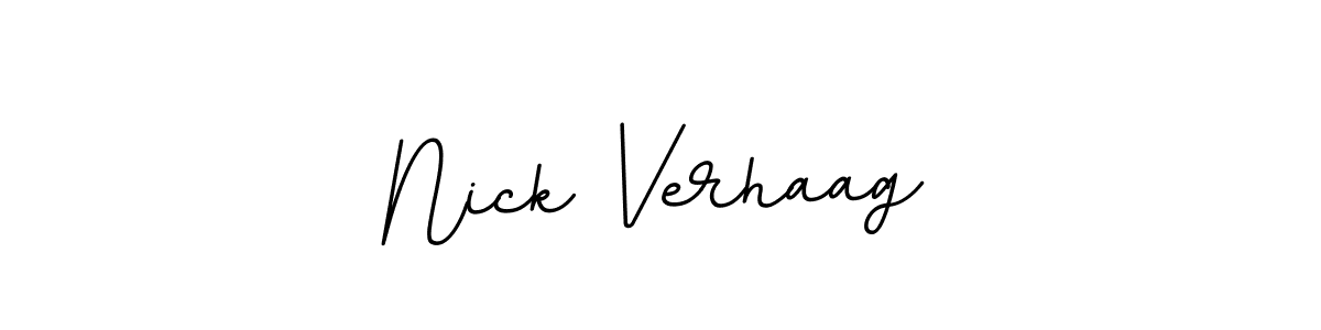 How to make Nick Verhaag name signature. Use BallpointsItalic-DORy9 style for creating short signs online. This is the latest handwritten sign. Nick Verhaag signature style 11 images and pictures png