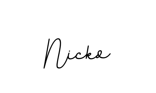 Best and Professional Signature Style for Nicko. BallpointsItalic-DORy9 Best Signature Style Collection. Nicko signature style 11 images and pictures png