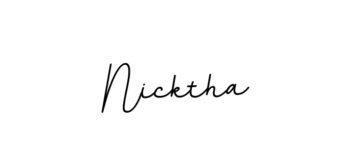 Make a beautiful signature design for name Nicktha. Use this online signature maker to create a handwritten signature for free. Nicktha signature style 11 images and pictures png