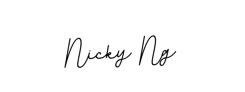 Make a beautiful signature design for name Nicky Ng. With this signature (BallpointsItalic-DORy9) style, you can create a handwritten signature for free. Nicky Ng signature style 11 images and pictures png